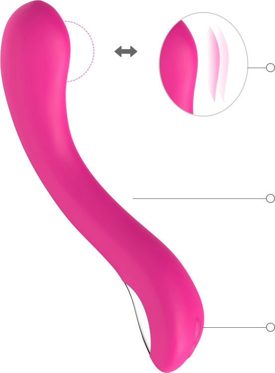 Hand free oscillating vibrator  bluetooth oscillating sex toy